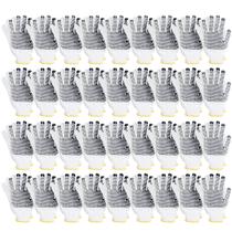 Kit 36 Pares Luva Pano Tricotada Malha Pigmentada Branca EPI Kit 36 Pares Luva Pano Tricotada Malha Pigmentada Branca EPI