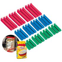 Kit 36 Prendedor De Plástico Para Embalagens Lacra Ordene