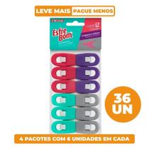 Kit 36 Prendedores de Roupa Plástico Multi EsfreBom Bettanin