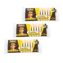 Kit 36 Prendedores de Roupas de Madeira para Tecidos - Gina