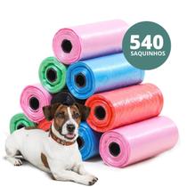 Kit 36 Rolinhos C/ 15 Sacos De Lixo Coco Pet Gato E Cachorro