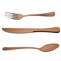 Kit 36 Talheres de Mesa Elite Cobre Gourmet MIX