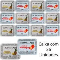 Kit 36 Un De Geleia Sabor Morango e Abacaxi Homemade Em Sachê Blisters De 15g Para Hotel Restaurante Kit 36 Un De Geleia Sabor Morango e Abacaxi Homemade Em Sachê Blisters De 15g Para Hotel Restaurante