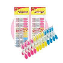 Kit 36 Un Prendedor De Roupa Emborrachado