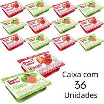 Kit 36 Unidades Geleia Sabor Goiaba e Morango Bom Sabor Em Sachê Blister De 15g Para Hotel
