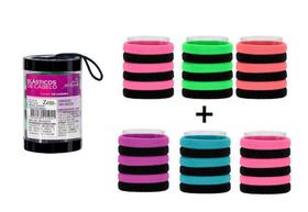 Kit 36 Unidades Liga Elástico Coloridos Meia Xuxinha para Prender os Cabelos - KOPECK Kit 36 Unidades Liga Elástico Coloridos Meia Xuxinha para Prender os Cabelos - KOPECK
