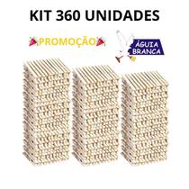 KIT 360 Prendedores pregador de Madeira ÁGUIA BRANCA Resistentes p/ Roupas e Artesanato KIT 360 Prendedores pregador de Madeira ÁGUIA BRANCA Resistentes p/ Roupas e Artesanato