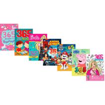 Kit 365 Atividades - 7 Livros com Atividades e Desenhos Barbie Peppa Pig Patrulha Canina - Ciranda Cultural