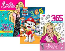 Kit 365 Atividades - Barbie + Patrulha Canina + Barbie 2