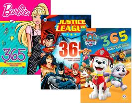 Kit 365 Atividades - Barbie Patrulha Canina Liga da Justiça - Ciranda Cultural