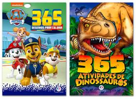 Kit 365 Atividades - Desenho Patrulha Canina + Dinossauros - Ciranda Cultural Kit 365 Atividades - Desenho Patrulha Canina + Dinossauros - Ciranda Cultural