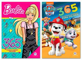 Kit 365 Atividades e Desenhos - Barbie + Patrulha Canina - Ciranda Cultural