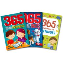 Kit 365 Atividades - Inglês + Português + Matemática - Reforço Escolar