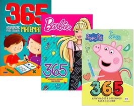 Kit 365 Atividades - Matemática + Barbie + Peppa Pig - Ciranda Cultural