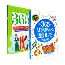 Kit 365 Caça-Palavras com Histórias Bíblicas + 365 Atividades Bíblicas Pé da Letra