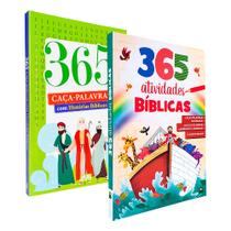 Kit 365 Caça-Palavras com Histórias Bíblicas + 365 Atividades Bíblicas Todolivro