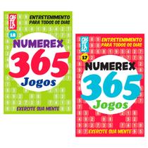 Kit 365 Caça-Palavras Numerix Mais de 5000 Passatempos Vários Jogos - 2 Livros