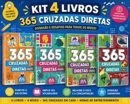 Kit 365 Cruzadas Diretas Fácil I e II Médio I e II 4 Livros