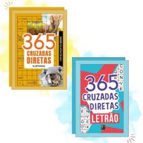 Kit 365 Cruzadas Diretas Ilustradas + Letrão Azul