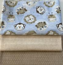 Kit 366 - 3 peças - cada peça mede 20 cm x 150 cm - tecido 100% algodão