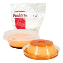 Kit 36un Forma Mini Pudim 120ml C/tampa Forneável 3pctx12un