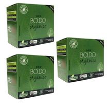 Kit 3cx Chá de Boldo Orgânico (30 sachês) Campo Verde