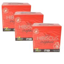 Kit 3cx Chá de Hibiscus Orgânico (30 sachês) Campo Verde