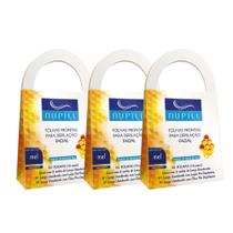 Kit 3cx Folhas Prontas para Depilação Facial Buço Sobrancelha Mel Nupill 20 Folhas