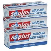 Kit 3cx Máscara Descartável Ssplus - Qualybless