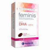 Kit 3cxs feminis suplemento alimetar ômega 3 dha 30cps - EUROFARMA