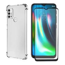 Kit 3D Capa Anti Impactos para Motorola Moto G30 + Película Vidro 3d + Película de Câmera Traseira