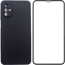 Kit 3D Capa Silicone Premium Case Veludo Para G22 Xt2231 Pt