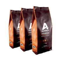 Kit 3kg café torrado em grãos premium - 1kg