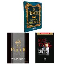 Kit 3livros, A Arte da Guerra, Os Treze Capítulos Completos + O Príncipe + As 48 leis do Poder