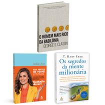 Kit 3livros, Guia prático Me Poupe! + O Homem Mais Rico da Babilônia + Os Segredos Da Mente Milionária, Os Segredos Para Enriquecer