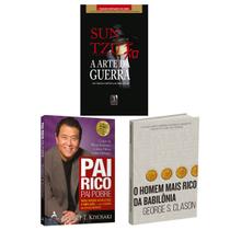 Kit 3livros, Pai Rico, Pai Pobre + A Arte da Guerra + O Homem Mais Rico da Babilônia, Segredos Para Enriquecer, Edição Atualizada - HarperCollins, Alta Books, Jardim dos Livros Kit 3livros, Pai Rico, Pai Pobre + A Arte da Guerra + O Homem Mais Rico da Babilônia, Segredos Para Enriquecer, Edição Atualizada - HarperCollins, Alta Books, Jardim dos Livros