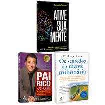 Kit 3livros, Pai Rico, Pai Pobre + Ative Sua Mente + Os Segredos Da Mente Milionária, Segredos Para Enriquecer, Edição Atualizada Kit 3livros, Pai Rico, Pai Pobre + Ative Sua Mente + Os Segredos Da Mente Milionária, Segredos Para Enriquecer, Edição Atualizada