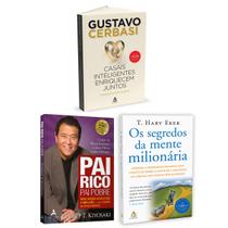 Kit 3livros, Pai Rico, Pai Pobre + Casais Inteligentes Enriquecem Juntos + Os Segredos Da Mente Milionária, Segredos Para Enriquecer