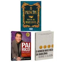 Kit 3livros, Pai Rico, Pai Pobre + Me Poupe! + O Homem Mais Rico da Babilônia, Segredos Para Enriquecer, Edição Atualizada - HarperCollins, Alta Books, Avis Rara