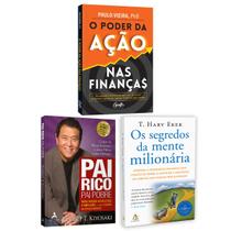 Kit 3livros, Pai Rico, Pai Pobre + O Poder da Ação nas Finanças + O Homem Mais Rico da Babilônia, Segredos Para Enriquecer, Edição Atualizada - Alta Books, Gente, Sextante