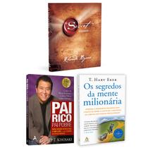Kit 3livros, Pai Rico, Pai Pobre + O Segredo, The Secret + Os Segredos Da Mente Milionária, Segredos Para Enriquecer, Edição Atualizada - Alta Books, Sextante Kit 3livros, Pai Rico, Pai Pobre + O Segredo, The Secret + Os Segredos Da Mente Milionária, Segredos Para Enriquecer, Edição Atualizada - Alta Books, Sextante