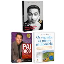 Kit 3livros, Pai Rico, Pai Pobre + Ponto de Inflexão + Os Segredos Da Mente Milionária, Segredos Para Enriquecer, Edição Atualizada - Alta Books, Sextante, Buzz Kit 3livros, Pai Rico, Pai Pobre + Ponto de Inflexão + Os Segredos Da Mente Milionária, Segredos Para Enriquecer, Edição Atualizada - Alta Books, Sextante, Buzz