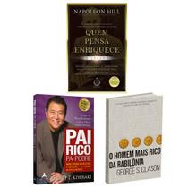 Kit 3livros, Pai Rico, Pai Pobre + Quem Pensa Enriquece + O Homem Mais Rico da Babilônia, Segredos Para Enriquecer, Edição Atualizada - HarperCollins, Alta Books, Citadel