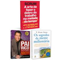 Kit 3livros, Pai Rico, Pai Pobre + Scrum + Os Segredos Da Mente Milionária, Segredos Para Enriquecer, Edição Atualizada Kit 3livros, Pai Rico, Pai Pobre + Scrum + Os Segredos Da Mente Milionária, Segredos Para Enriquecer, Edição Atualizada