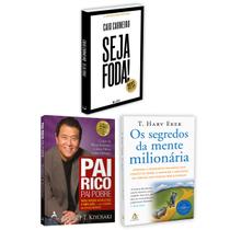 Kit 3livros, Pai Rico, Pai Pobre + Seja Foda! + Os Segredos Da Mente Milionária, Segredos Para Enriquecer, Edição Atualizada Kit 3livros, Pai Rico, Pai Pobre + Seja Foda! + Os Segredos Da Mente Milionária, Segredos Para Enriquecer, Edição Atualizada