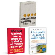 Kit 3livros, Scrum + O Homem Mais Rico da Babilônia + Os Segredos Da Mente Milionária, Segredos Para Enriquecer