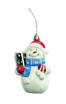 Kit 3pçs boneco de neve snowman gift escarlate