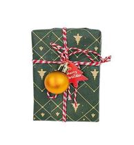 Kit 3pçs enfeite arvore presente de natal