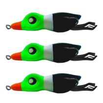 Kit 3pçs Isca Artificial Matadeira New Quack P1 Frog Patinho