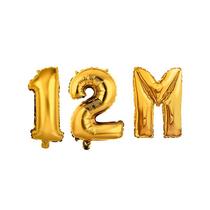 Kit 3un Balão Metalizado Dourado 12M Instagram Facebook 1M Kit 3un Balão Metalizado Dourado 12M Instagram Facebook 1M